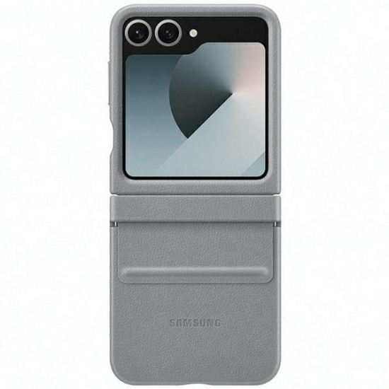 Samsung EF-VF741PJEGWW Z Flip6 F741 gray Flap ECO-Leather Case Samsung EF-VF741PJEGWW Z Flip6 F741 gray Flap ECO-Leather Case