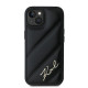 Karl Lagerfeld KLHCP15SPQDSMGK iPhone 15 / 14 / 13 6.1" black hardcase Diagonal Quilted Script