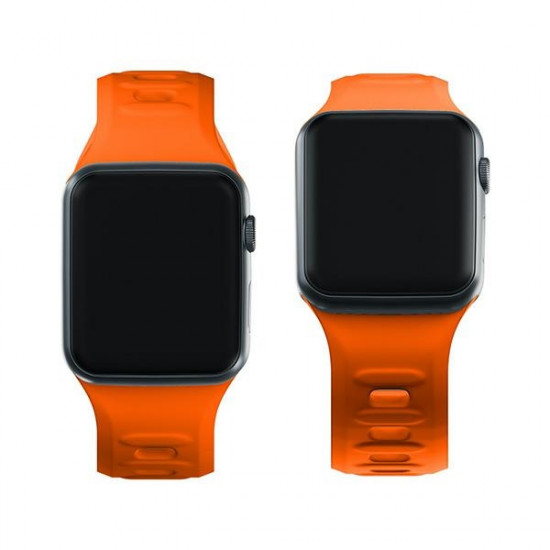 3MK Silicone Watch Strap orange for Apple Watch 42/44/45/49mm