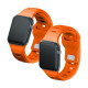 3MK Silicone Watch Strap orange for Apple Watch 42/44/45/49mm