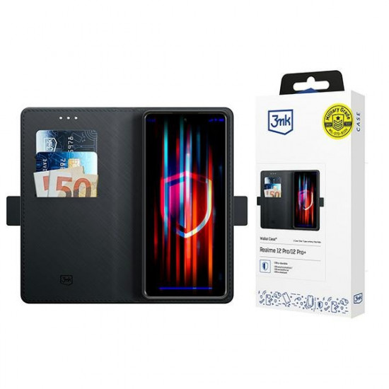 3MK Wallet Case Realme 12 Pro/12 Pro+ black