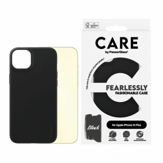 CARE by PanzerGlass Fearlessly Fashionable Case iPhone 15 Plus 6,7" black 1431 CARE by PanzerGlass Fearlessly Fashionable Case iPhone 15 Plus 6,7" black 1431