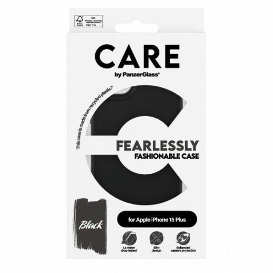 CARE by PanzerGlass Fearlessly Fashionable Case iPhone 15 Plus 6,7" black 1431 CARE by PanzerGlass Fearlessly Fashionable Case iPhone 15 Plus 6,7" black 1431