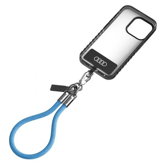 Audi universal phone strap 28cm 8mm blue AU-HSL8-R8/D1-BE