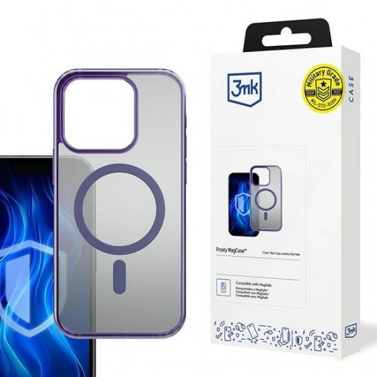 3MK Frosty MagCase iPhone 15 Pro Max purple