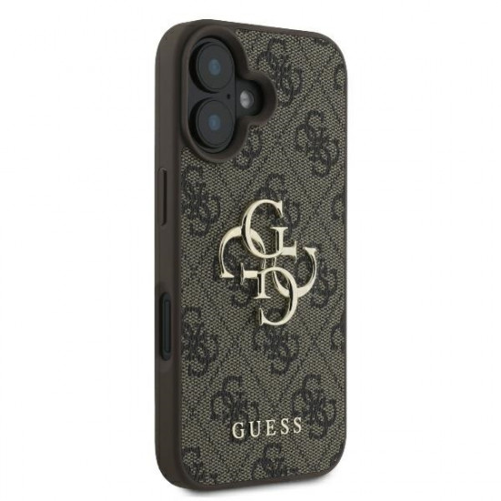 Guess GUHCP16S4GMGBR iPhone 16 6.1" brown hardcase 4G Big Logo