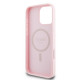 Guess GUHMP16LPGHSMMP iPhone 16 Pro 6.3" pink hardcase Grained Ring MagSafe