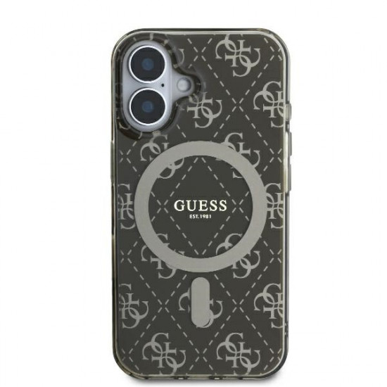 Guess GUHMP16MH4DTEW iPhone 16 Plus 6.7" brown hardcase IML 4G Background MagSafe