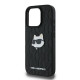 Karl Lagerfeld KLHCP16LPGKLCHPK iPhone 16 Pro 6.3" black hardcase Monogram Choupette Head Pin