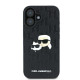 Karl Lagerfeld KLHCP16MPGKLKCPK iPhone 16 Plus 6.7" black hardcase Monogram Karl&Chaoupette Head Pin