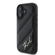 Karl Lagerfeld KLHCP16MPQDSMGK iPhone 16 Plus 6.7" black hardcase Quilted Signature