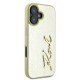 Karl Lagerfeld KLHCP16SPFMFBKMD iPhone 16 6.1" gold hardcase Metal Signature