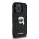 Karl Lagerfeld KLHCP16XPGKLKIPK iPhone 16 Pro Max 6.9" black hardcase Monogram Karl Head Pin