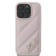 Karl Lagerfeld KLHCP16XPQDSMGP iPhone 16 Pro Max 6.9" pink hardcase Quilted Signature