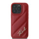 Karl Lagerfeld KLHCP16XPQDSMGR iPhone 16 Pro Max 6.9" red hardcase Quilted Signature