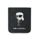 Karl Lagerfeld KLHCZF6SAPKINPK Z Flip6 F741black Saffiano Monogram Ikonik Pin