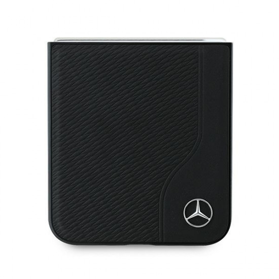 Mercedes MEHMZF623RBGVK Z Flip6 F741 black Leather Wood Imitation MagSafe Mercedes MEHMZF623RBGVK Z Flip6 F741 black Leather Wood Imitation MagSafe