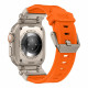 Techsuit Watchband (W064) Apple Watch 1/2/3/4/5/6/7/8/9/SE/SE 2/Ultra/Ultra 2 (42/44/45/49mm) Titanium Silver Orange Techsuit Watchband (W064) Apple Watch 1/2/3/4/5/6/7/8/9/SE/SE 2/Ultra/Ultra 2 (42/44/45/49mm) Titanium Silver Orange