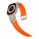 Techsuit Watchband (W064) Apple Watch 1/2/3/4/5/6/7/8/9/SE/SE 2/Ultra/Ultra 2 (42/44/45/49mm) Titanium Silver Orange Techsuit Watchband (W064) Apple Watch 1/2/3/4/5/6/7/8/9/SE/SE 2/Ultra/Ultra 2 (42/44/45/49mm) Titanium Silver Orange
