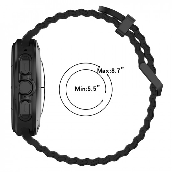 Techsuit  Watchband (W062)  Samsung Galaxy Watch UltraΒ 47mm  Black