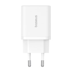 Baseus  Wall Charger (P10111403213 00)  USB, Type C, Fast Charge 20W  Moon White