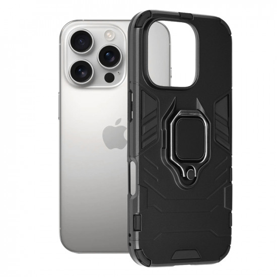 Techsuit Silicone Shield iPhone 16 Pro Black Techsuit Silicone Shield iPhone 16 Pro Black