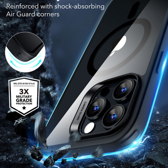 ESR Classic Hybrid HaloLock iPhone 16 Pro Clear Black ESR Classic Hybrid HaloLock iPhone 16 Pro Clear Black