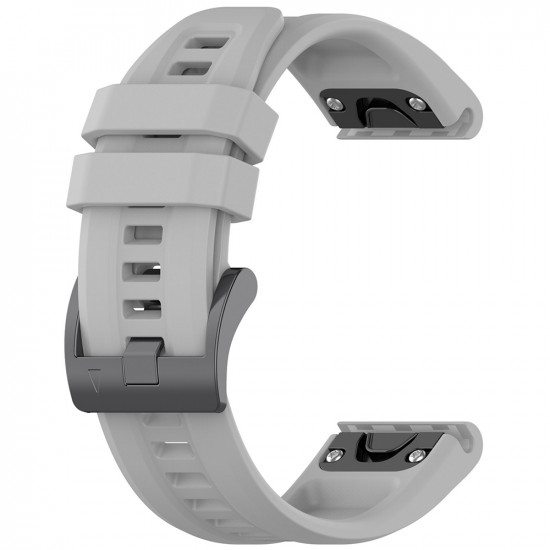 Techsuit  Watchband QuickFit 22mm (W060)  Garmin Fenix 5/5 Plus 6/6 Pro/7/Forerunner 935/945/955/Approach S60/S62  Gray