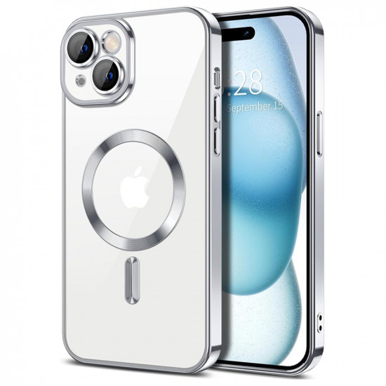 Techsuit  Luxury Crystal MagSafe  iPhone 16  Silver
