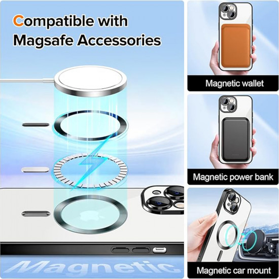 Techsuit  Luxury Crystal MagSafe  iPhone 16  Light Purple
