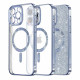 Techsuit Luxury Glitter MagSafe iPhone 16 Pro Light Blue Techsuit Luxury Glitter MagSafe iPhone 16 Pro Light Blue