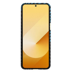 Techsuit  Carbonite FiberShell  Samsung Galaxy Z Flip6  Blue Pulse