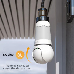 Imou  Indoor Wi Fi Bulb Cam (IPC S6DP 5M0WEB E27)  5MP, E27 Light Bulb, Built in Mic, Human Detection, Night Vision  White Imou  Indoor Wi Fi Bulb Cam (IPC S6DP 5M0WEB E27)  5MP, E27 Light Bulb, Built in Mic, Human Detection, Night Vision  White