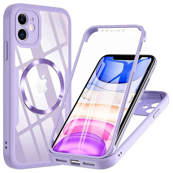 Techsuit ColorVerse 360 MagSafe Series + Screen Protector iPhone 11 Purple Techsuit ColorVerse 360 MagSafe Series + Screen Protector iPhone 11 Purple