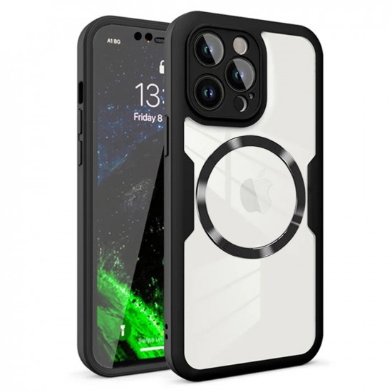 Techsuit  ColorVerse 360 MagSafe Series + Screen Protector  iPhone 12 Pro  Black