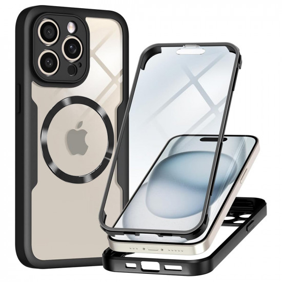 Techsuit ColorVerse 360 MagSafe Series + Screen Protector iPhone 14 Pro Black Techsuit ColorVerse 360 MagSafe Series + Screen Protector iPhone 14 Pro Black