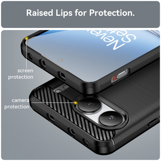 Techsuit Carbon Silicone OnePlus Nord 4 Black Techsuit Carbon Silicone OnePlus Nord 4 Black