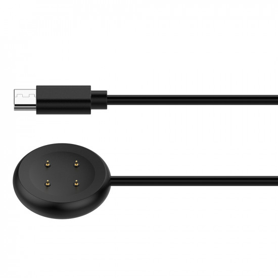 Techsuit  SmartWatch Wireless Charging Cable (THC5)  for Google Pixel Watch 3 (41mm, 45mm) / 2 / Fitbit Ace LTE, Type C  Black