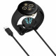 Techsuit  SmartWatch Wireless Charging Cable (THC5)  for Google Pixel Watch 3 (41mm, 45mm) / 2 / Fitbit Ace LTE, Type C  Black