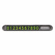 Techsuit  Premium Phone Number Plate (PNP1)  for Temporary Parking, Zinc Alloy  Black