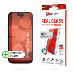 Displex  Premium [Pack] Real Glass + Case  iPhone 16 Pro  Clear