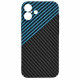 Techsuit  Carbonite FiberShell  iPhone 16 Plus  Blue Pulse