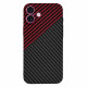 Techsuit  Carbonite FiberShell  iPhone 16 Plus  Red Vortex