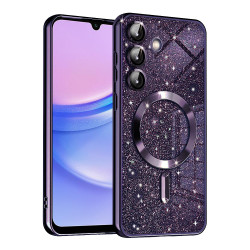 Techsuit  Luxury Glitter MagSafe  Samsung Galaxy A15 4G / A15 5G  Deep Purple