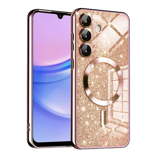 Techsuit Luxury Glitter MagSafe Samsung Galaxy A15 4G / A15 5G Rose Gold Techsuit Luxury Glitter MagSafe Samsung Galaxy A15 4G / A15 5G Rose Gold