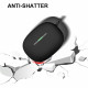 Techsuit  Silicone Case  for Xiaomi Redmi Buds 5 Pro, Smooth Ultrathin Material  Black