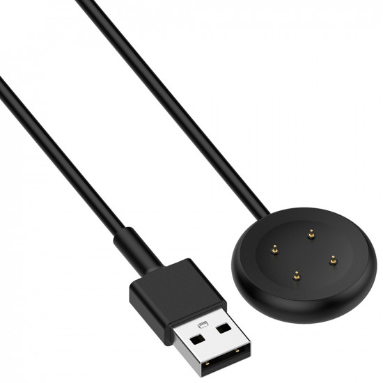 Techsuit  SmartWatch Wireless Charging Cable (THC5)  for Google Pixel Watch 3 (41mm, 45mm) / 2 / Fitbit Ace LTE, USB  Black