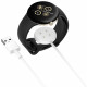 Techsuit  SmartWatch Wireless Charging Cable (THC5)  for Google Pixel Watch 3 (41mm, 45mm) / 2 / Fitbit Ace LTE, USB  White