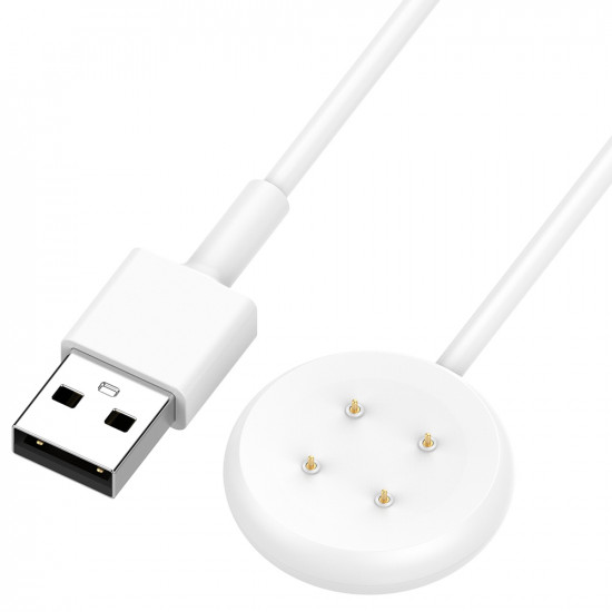 Techsuit  SmartWatch Wireless Charging Cable (THC5)  for Google Pixel Watch 3 (41mm, 45mm) / 2 / Fitbit Ace LTE, USB  White