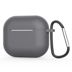 Techsuit  Silicone Case  for AirPods 4, Smooth Ultrathin Material  Gray